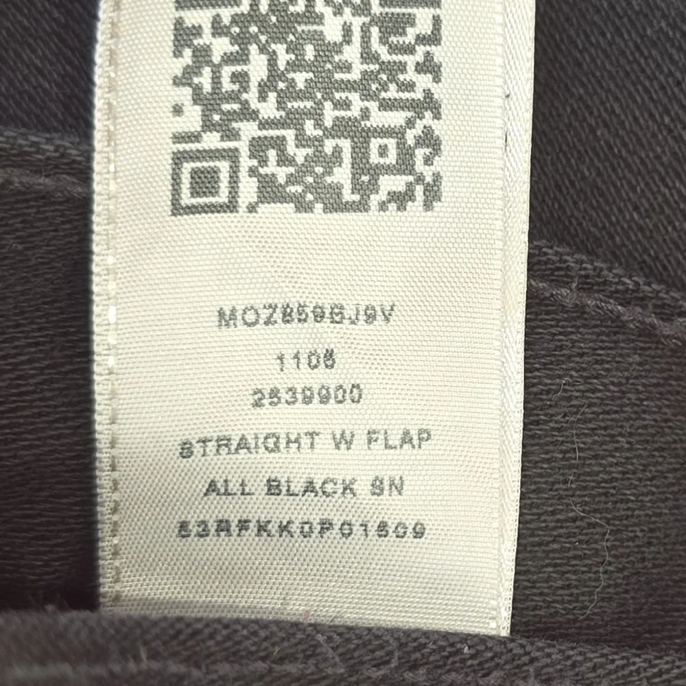 True Religion Black Jeans with Signature Pocket Stitching